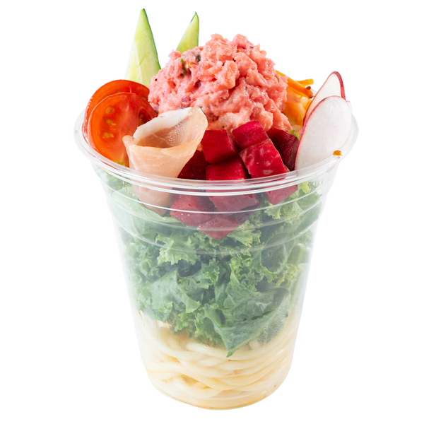 7種野菜と生ハムのパスタサラダパフェ