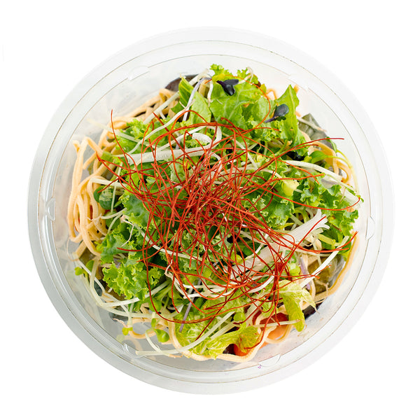 夏野菜と豆腐麺の山椒香る煮浸し